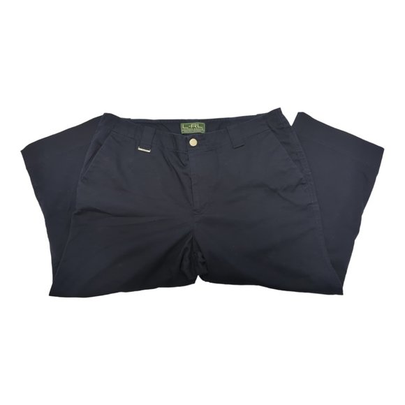 L-RL Lauren Active Ralph Lauren Navy Blue Capri's Size 12 - Picture 3 of 4